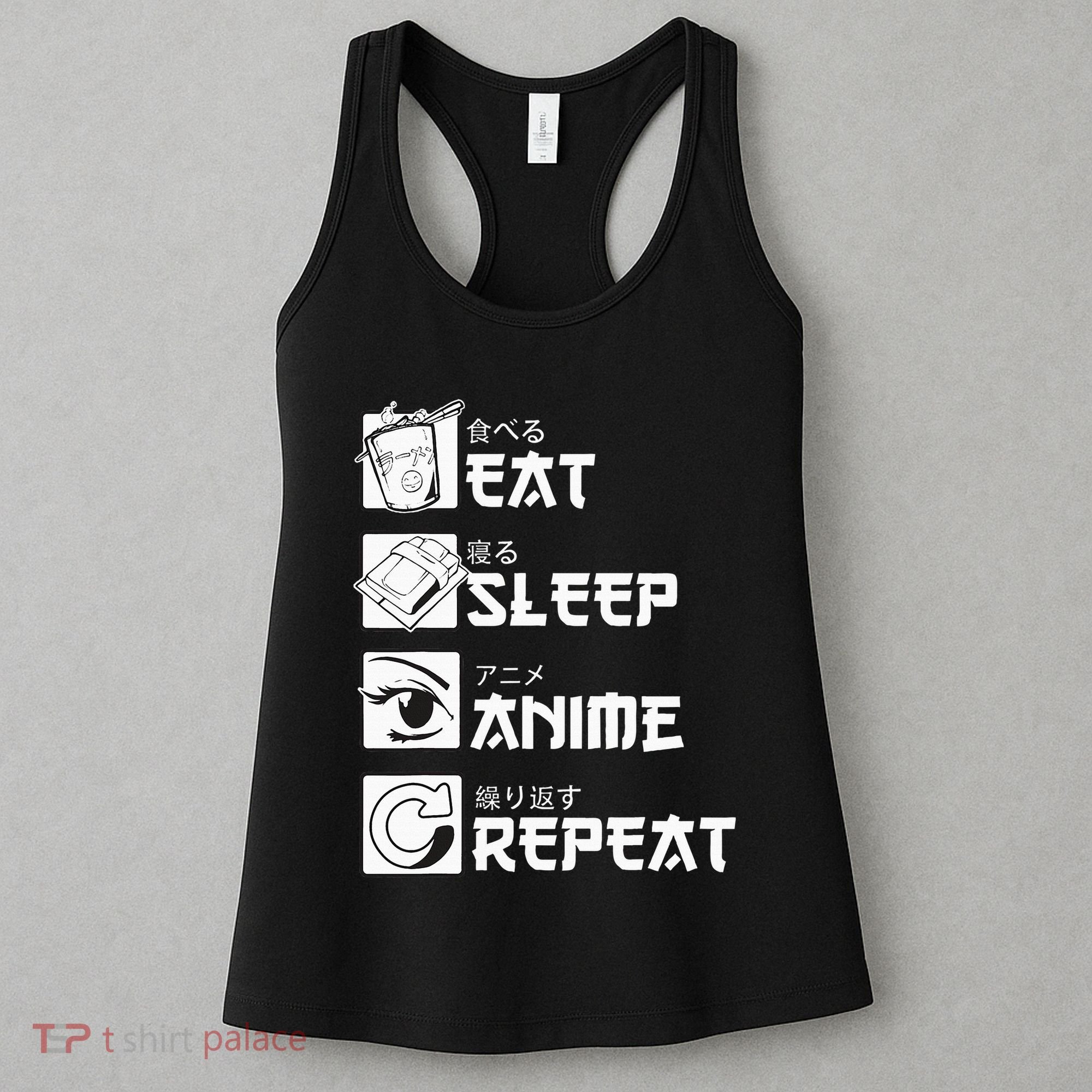 Eat Sleep Anime Repeat Manga Women's Tank Top