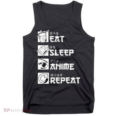 Eat Sleep Anime Repeat Manga Tank Top