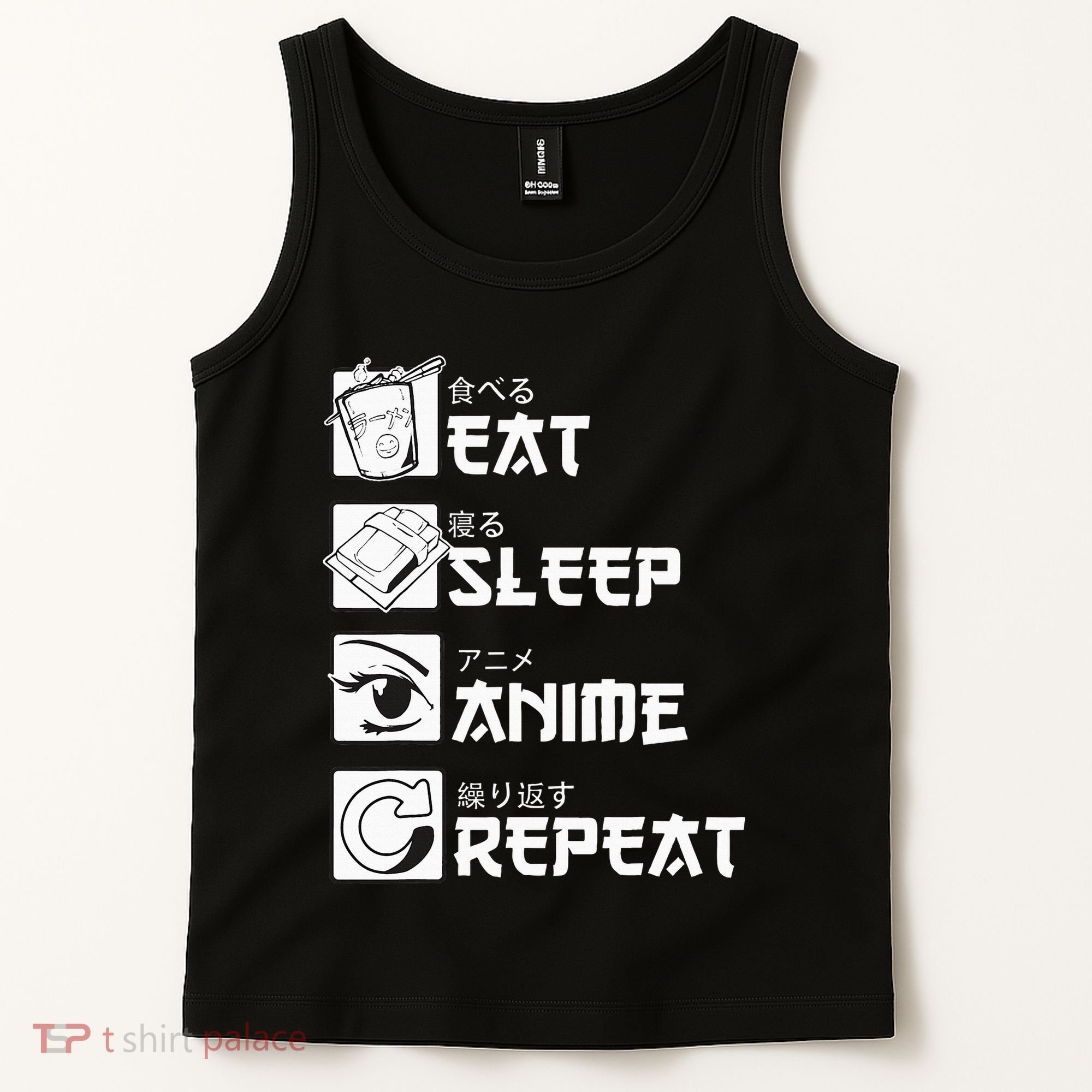 Eat Sleep Anime Repeat Manga Tank Top
