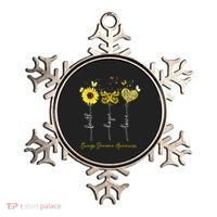 Ewings Sarcoma Awareness Faith Hope Love Leopard Sunflower Ornament thumb 0