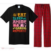 Eat Sleep Anime Gaming Repeat Kawaii Otaku Anime Manga Pajama Set thumb 0
