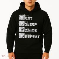 Eat Sleep Anime Repeat Manga S Women Hoodie thumb 2