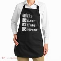 Eat Sleep Anime Repeat Manga S Women Apron thumb 2