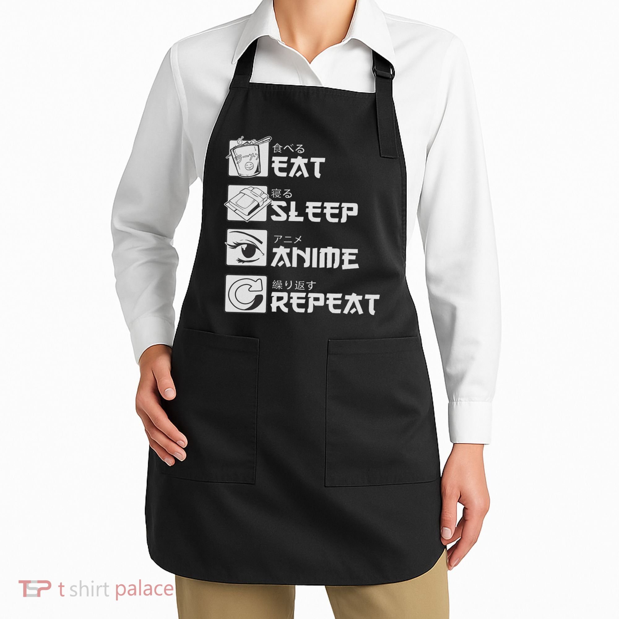 Eat Sleep Anime Repeat Manga S Women Apron