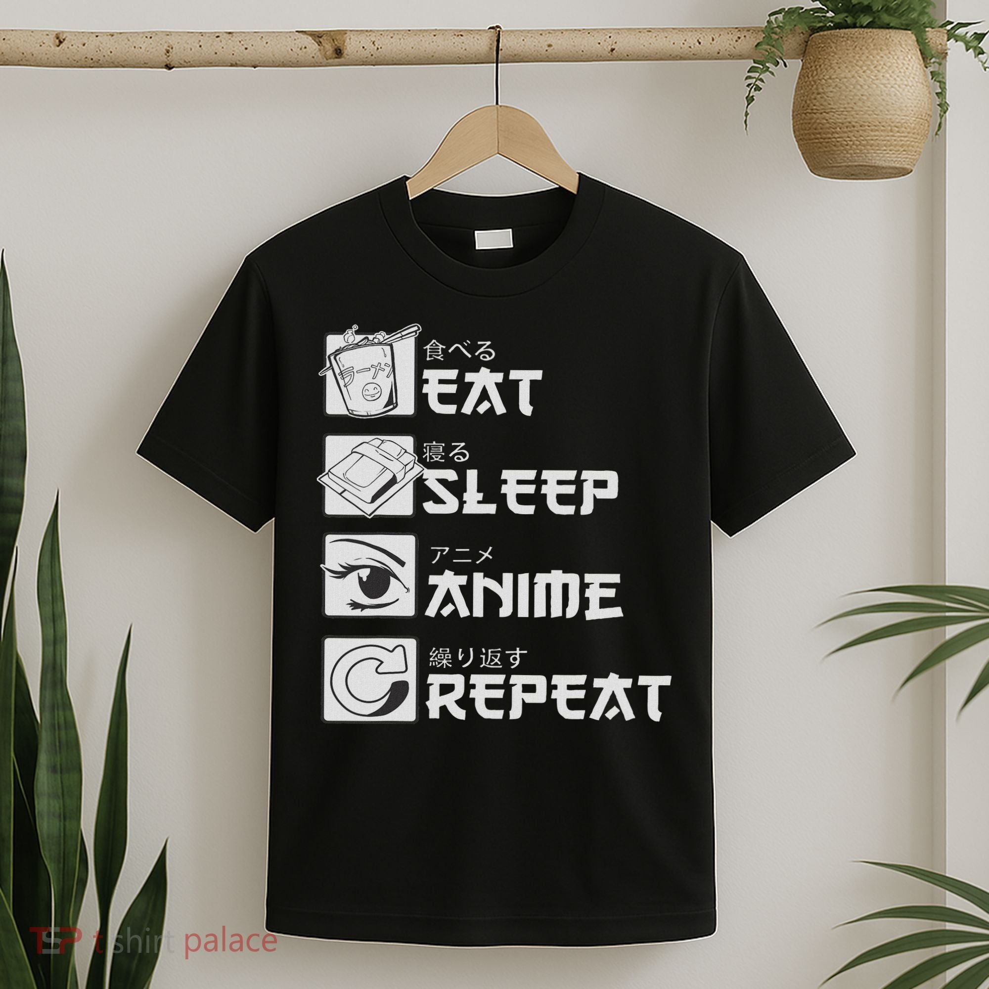 Eat Sleep Anime Repeat Manga S Women T-Shirt