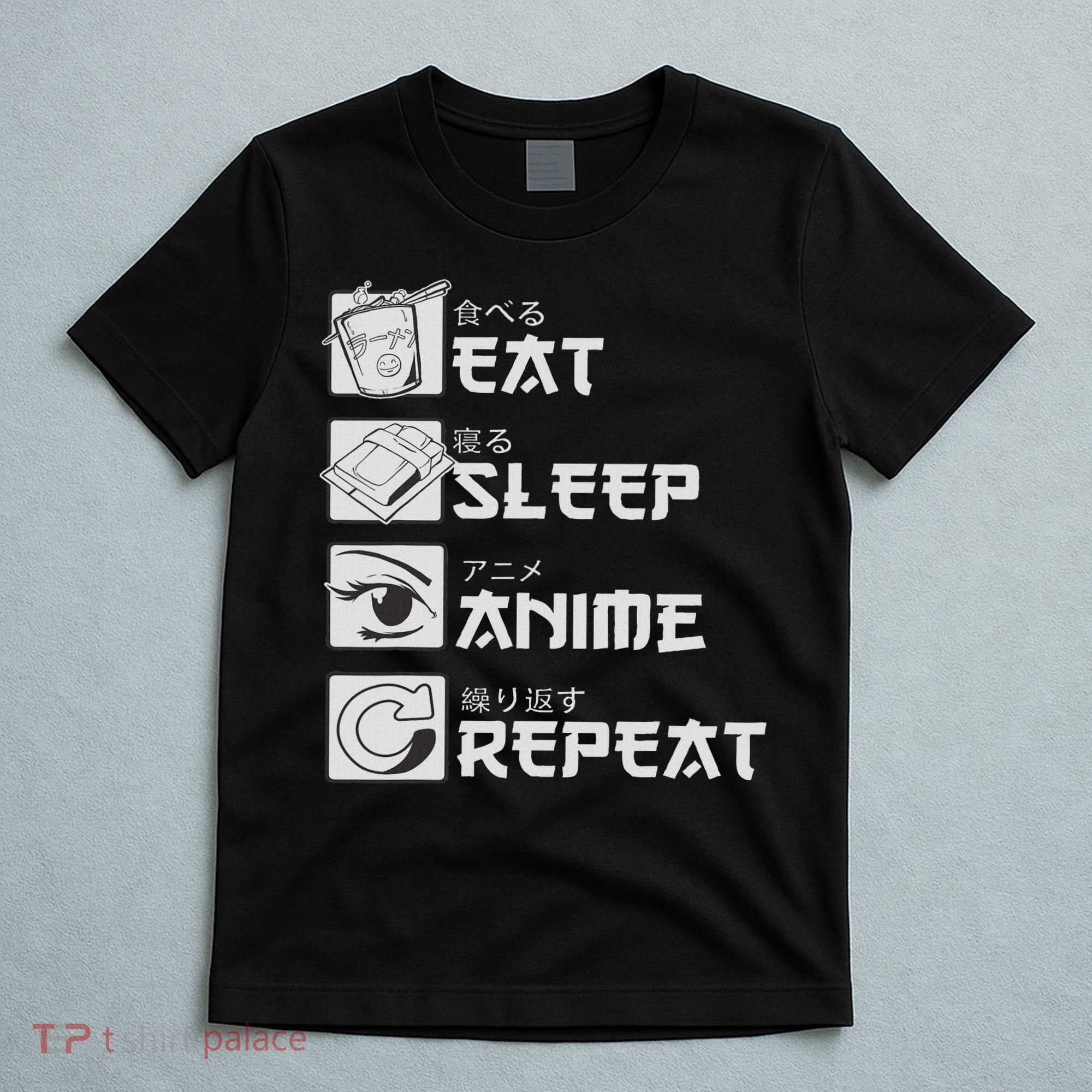 Eat Sleep Anime Repeat Manga S Women T-Shirt