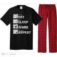 Eat Sleep Anime Repeat Manga S Women Pajama Set thumb 0