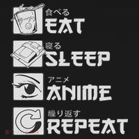 Eat Sleep Anime Repeat Manga S Women Women's Hoodie thumb 2
