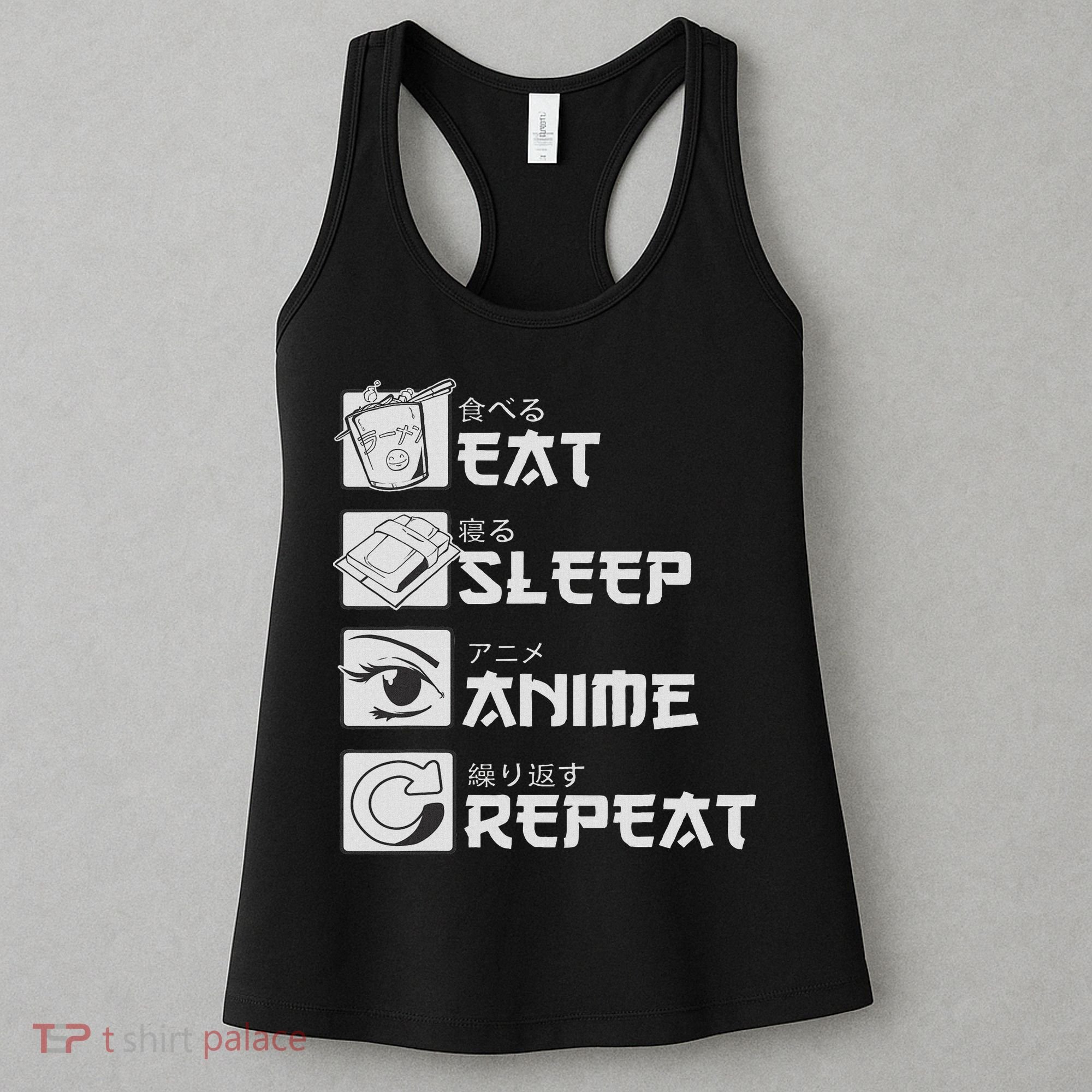Eat Sleep Anime Repeat Manga S Women Women's Tank Top