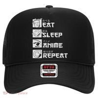 Eat Sleep Anime Repeat Manga S Women Hat thumb 0