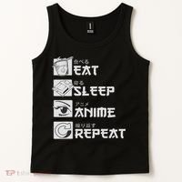 Eat Sleep Anime Repeat Manga S Women Tank Top thumb 2