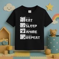 Eat Sleep Anime Repeat Manga S Women Toddler T-Shirt thumb 3