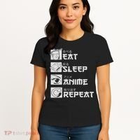 Eat Sleep Anime Repeat Manga S Women Women's T-Shirt thumb 4