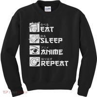 Eat Sleep Anime Repeat Manga S Women Kids Sweatshirt thumb 0