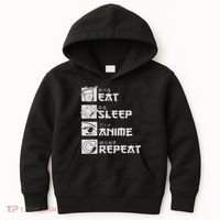 Eat Sleep Anime Repeat Manga S Women Kids Hoodie thumb 0