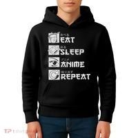 Eat Sleep Anime Repeat Manga S Women Kids Hoodie thumb 4