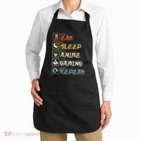 Eat Sleep Anime Gaming Repeat Gamer Gift Apron thumb 2