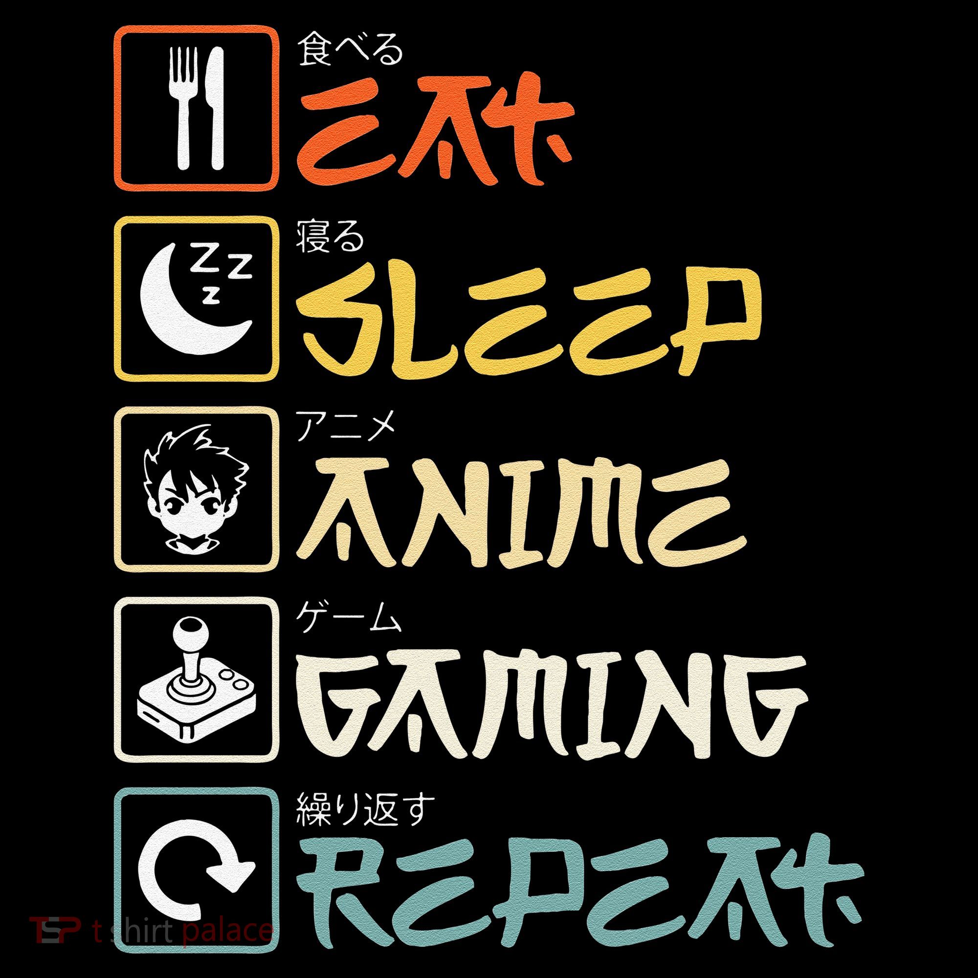 Eat Sleep Anime Gaming Repeat Gamer Gift Coffee Mug