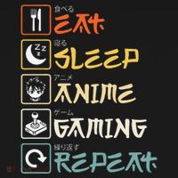 Eat Sleep Anime Gaming Repeat Gamer Gift Women's Hoodie thumb 2