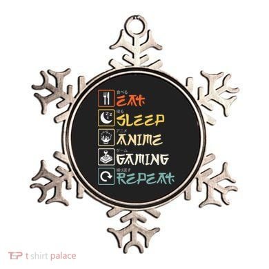 Eat Sleep Anime Gaming Repeat Gamer Gift Ornament