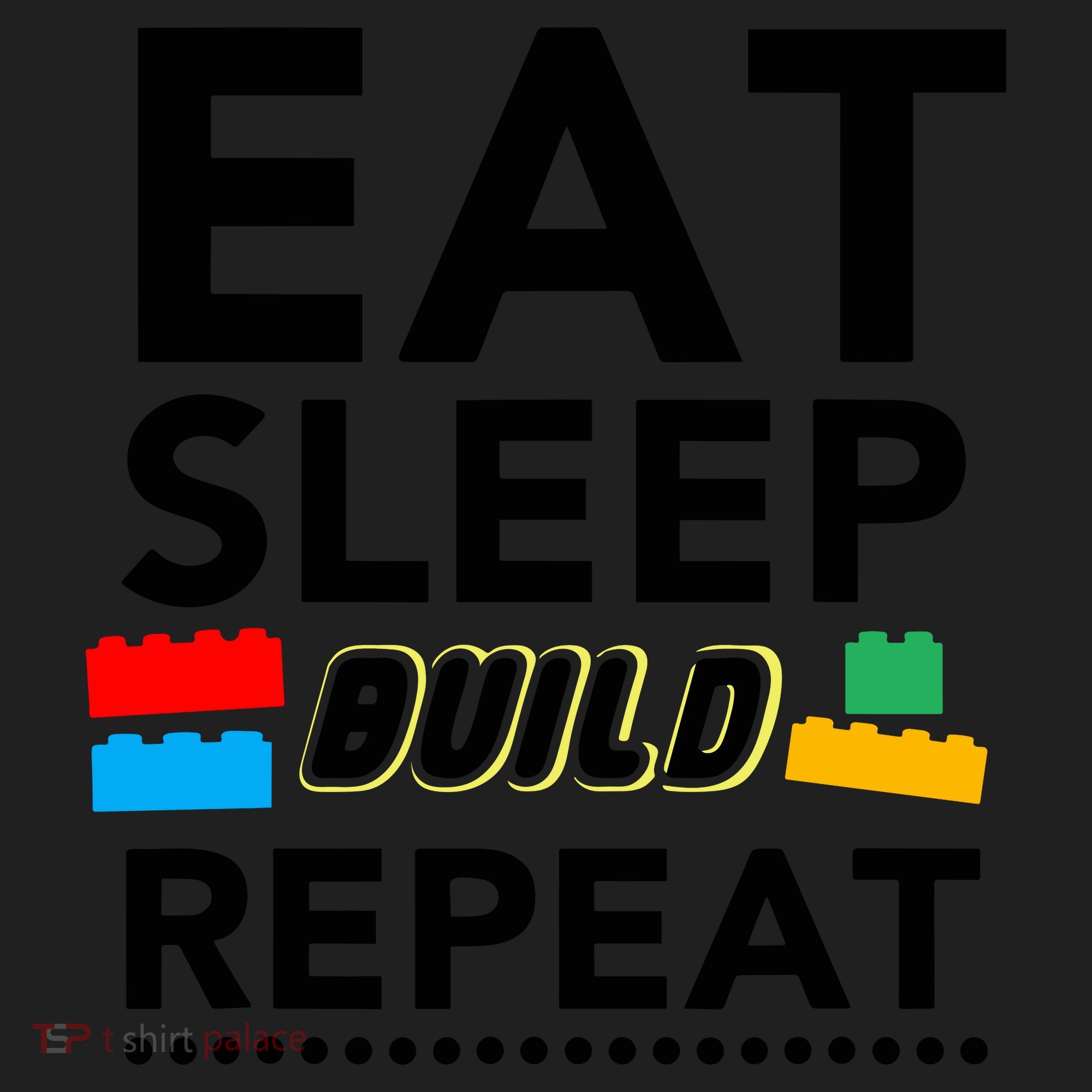 Eat Sleep Build Repeat Building Blocks Bricks Master Builder Women's Sweatshirt
