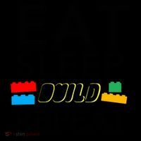 Eat Sleep Build Repeat Building Blocks Bricks Master Builder Coaster thumb 2