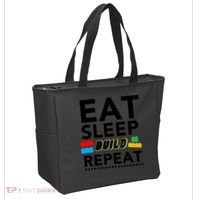 Eat Sleep Build Repeat Building Blocks Bricks Master Builder Bag thumb 2