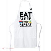 Eat Sleep Build Repeat Building Blocks Bricks Master Builder Apron thumb 0
