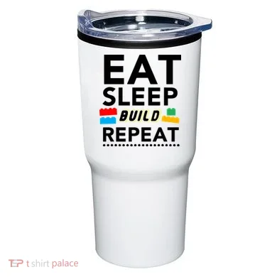 Eat Sleep Build Repeat Building Blocks Bricks Master Builder Tumbler