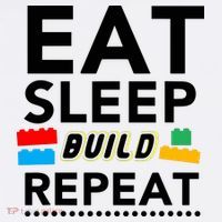 Eat Sleep Build Repeat Building Blocks Bricks Master Builder Visor thumb 3
