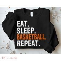 Eat Sleep Basketball Repeat Gift Sweatshirt thumb 2