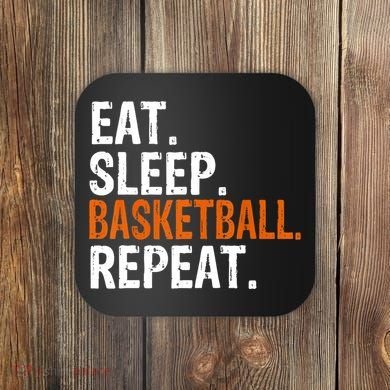 Eat Sleep Basketball Repeat Gift Coaster