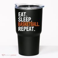 Eat Sleep Basketball Repeat Gift Tumbler thumb 0