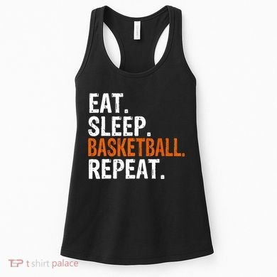 Eat Sleep Basketball Repeat Gift Women's Tank Top