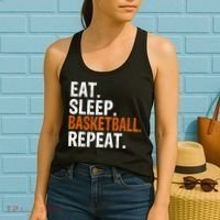 Eat Sleep Basketball Repeat Gift Women's Tank Top thumb 2