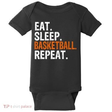 Eat Sleep Basketball Repeat Gift Baby Bodysuit