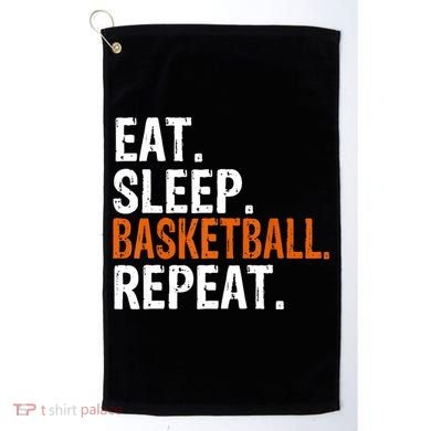 Eat Sleep Basketball Repeat Gift Golf Towel