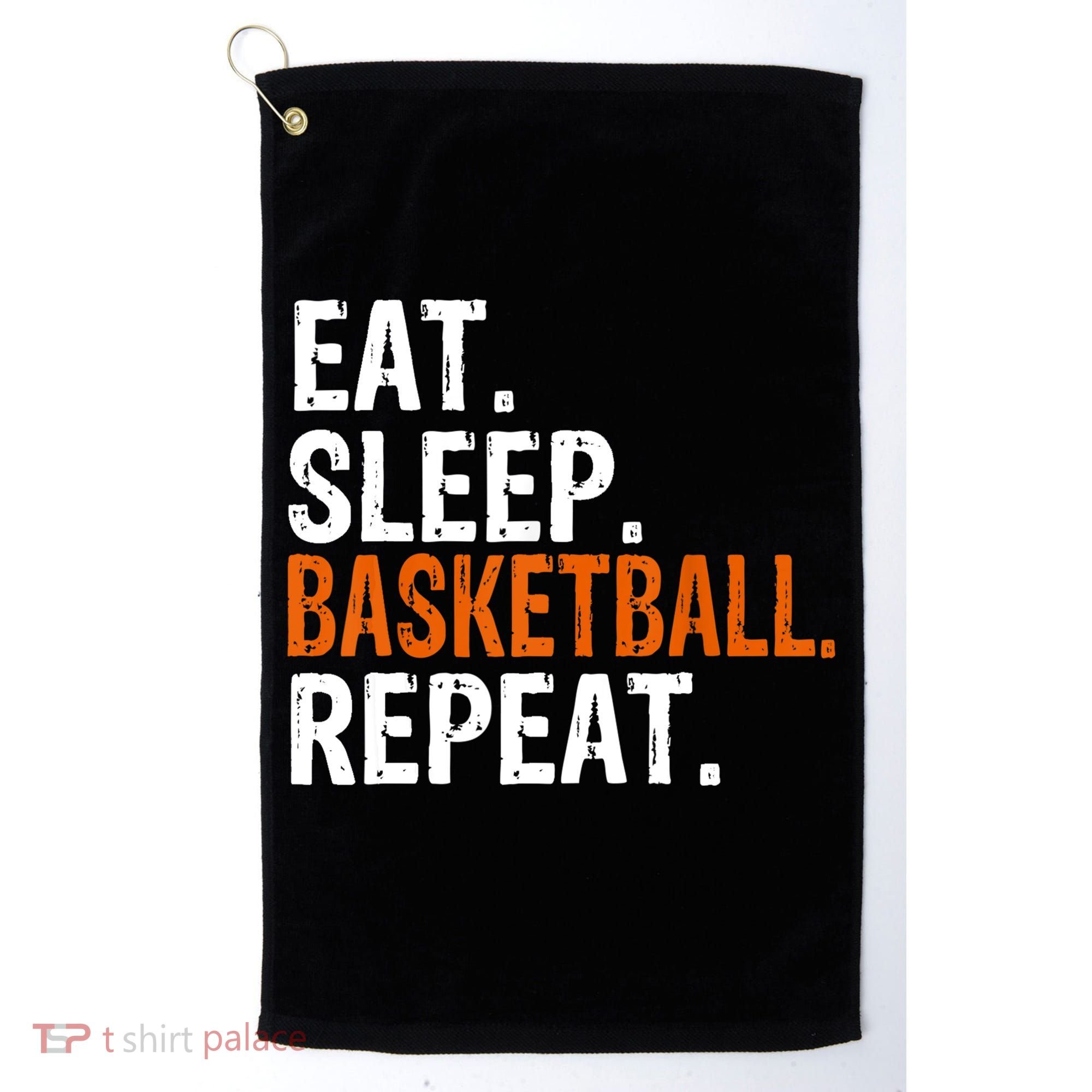 Eat Sleep Basketball Repeat Gift Golf Towel