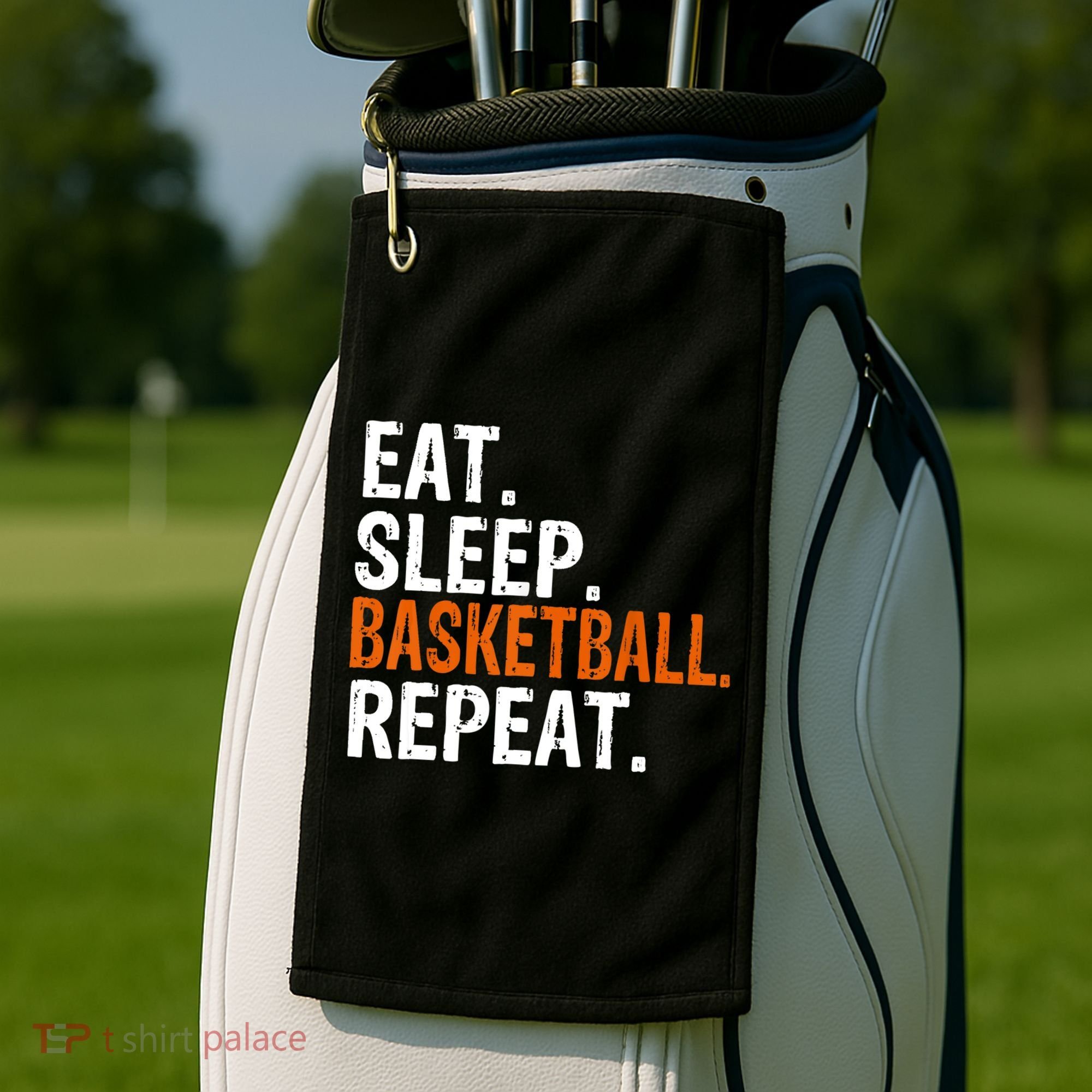 Eat Sleep Basketball Repeat Gift Golf Towel