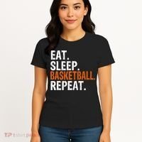 Eat Sleep Basketball Repeat Gift Women's T-Shirt thumb 4