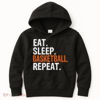 Eat Sleep Basketball Repeat Gift Kids Hoodie thumb 0