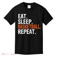 Eat Sleep Basketball Repeat Gift Kids T-Shirt thumb 0