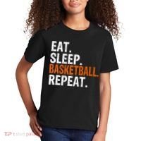 Eat Sleep Basketball Repeat Gift Kids T-Shirt thumb 2
