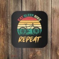 Eat Sleep Bike Repeat Cycling Cyclist Bicycling Coaster thumb 0