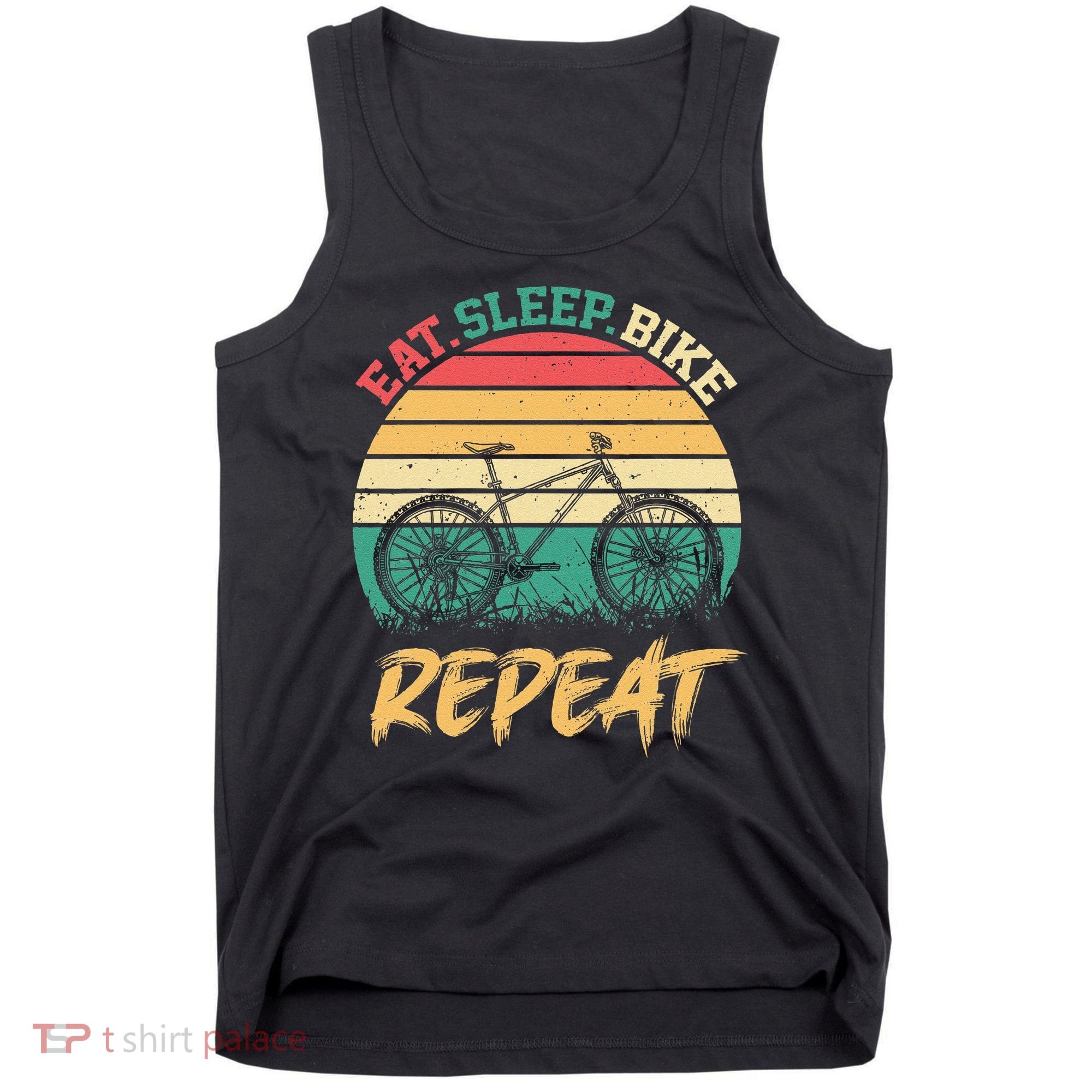 Eat Sleep Bike Repeat Cycling Cyclist Bicycling Tank Top
