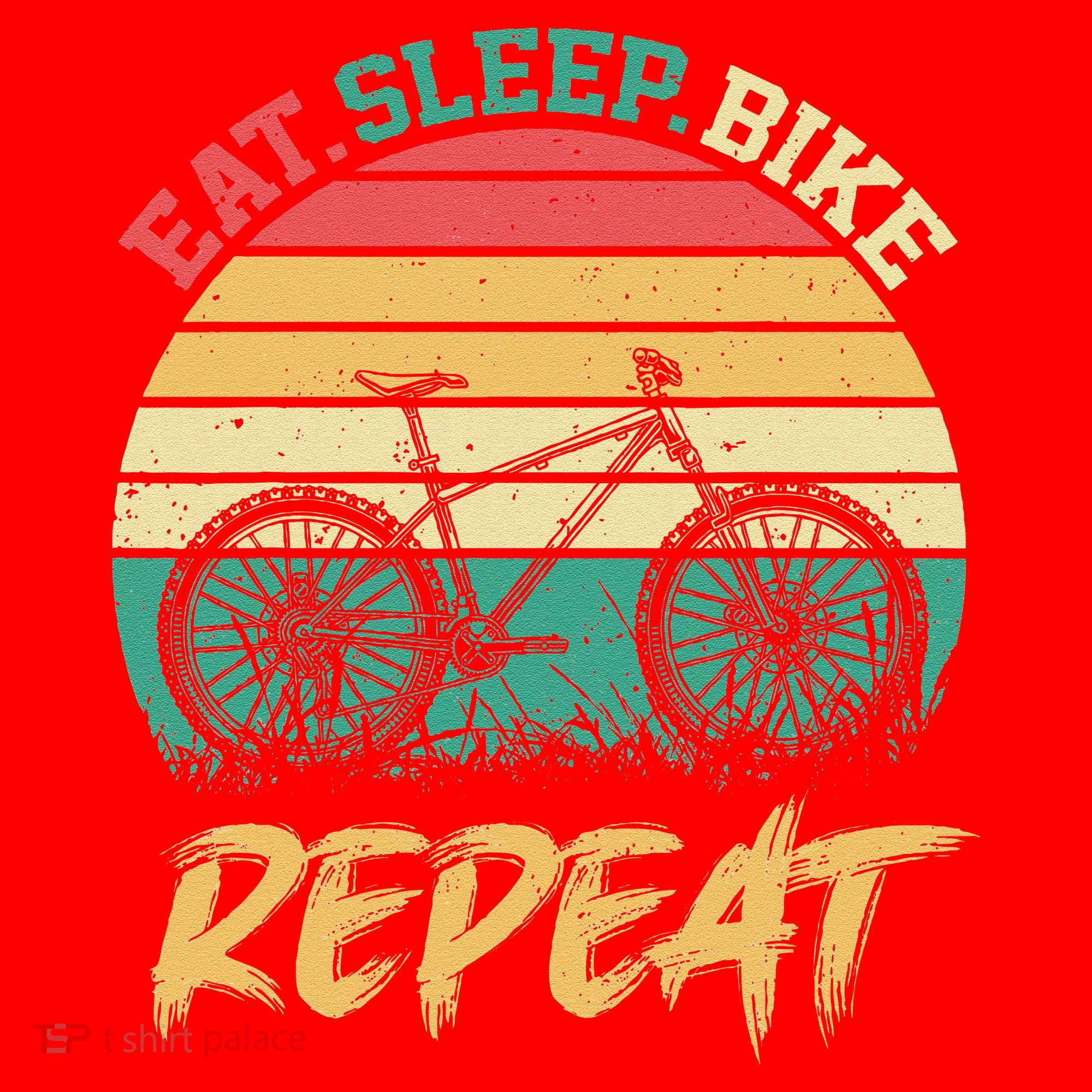 Eat Sleep Bike Repeat Cycling Cyclist Bicycling Santa Hat