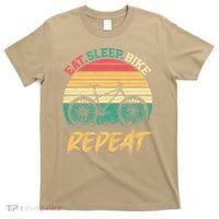 Eat Sleep Bike Repeat Cycling Cyclist Bicycling T-Shirt thumb 0
