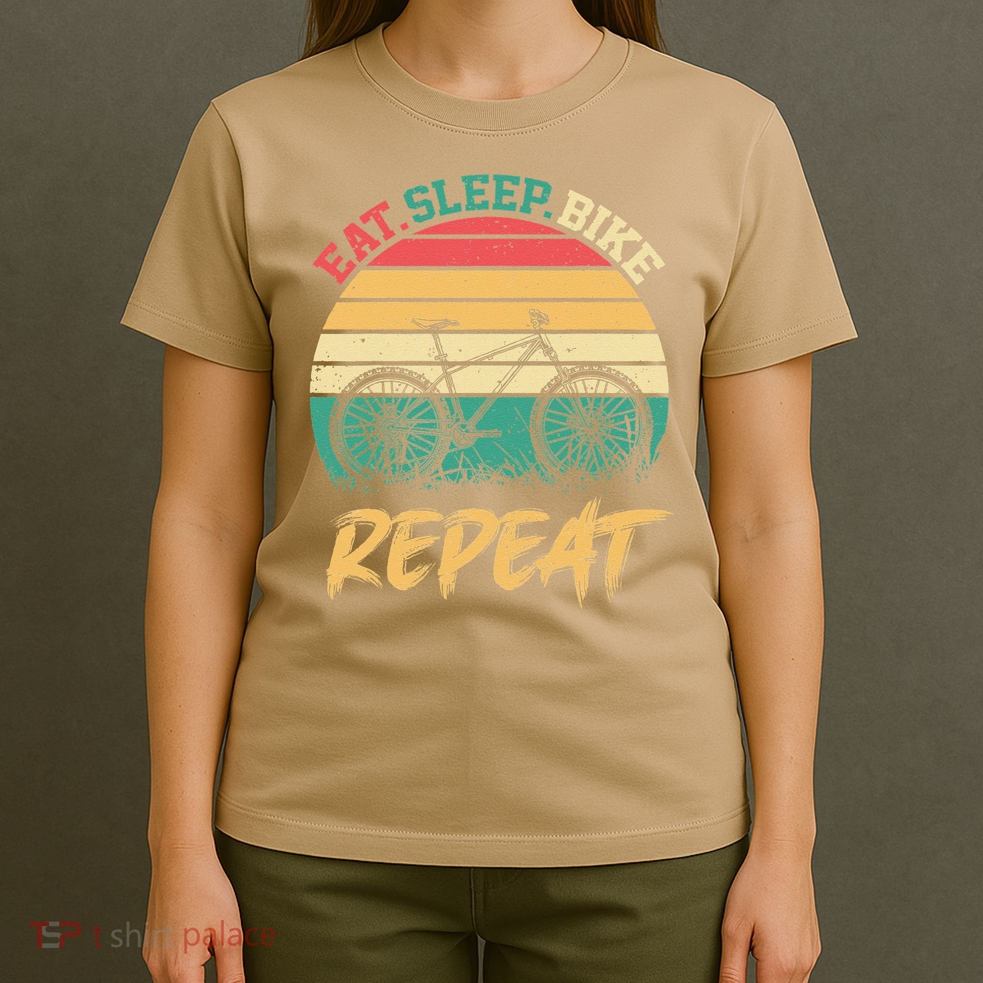 Eat Sleep Bike Repeat Cycling Cyclist Bicycling T-Shirt