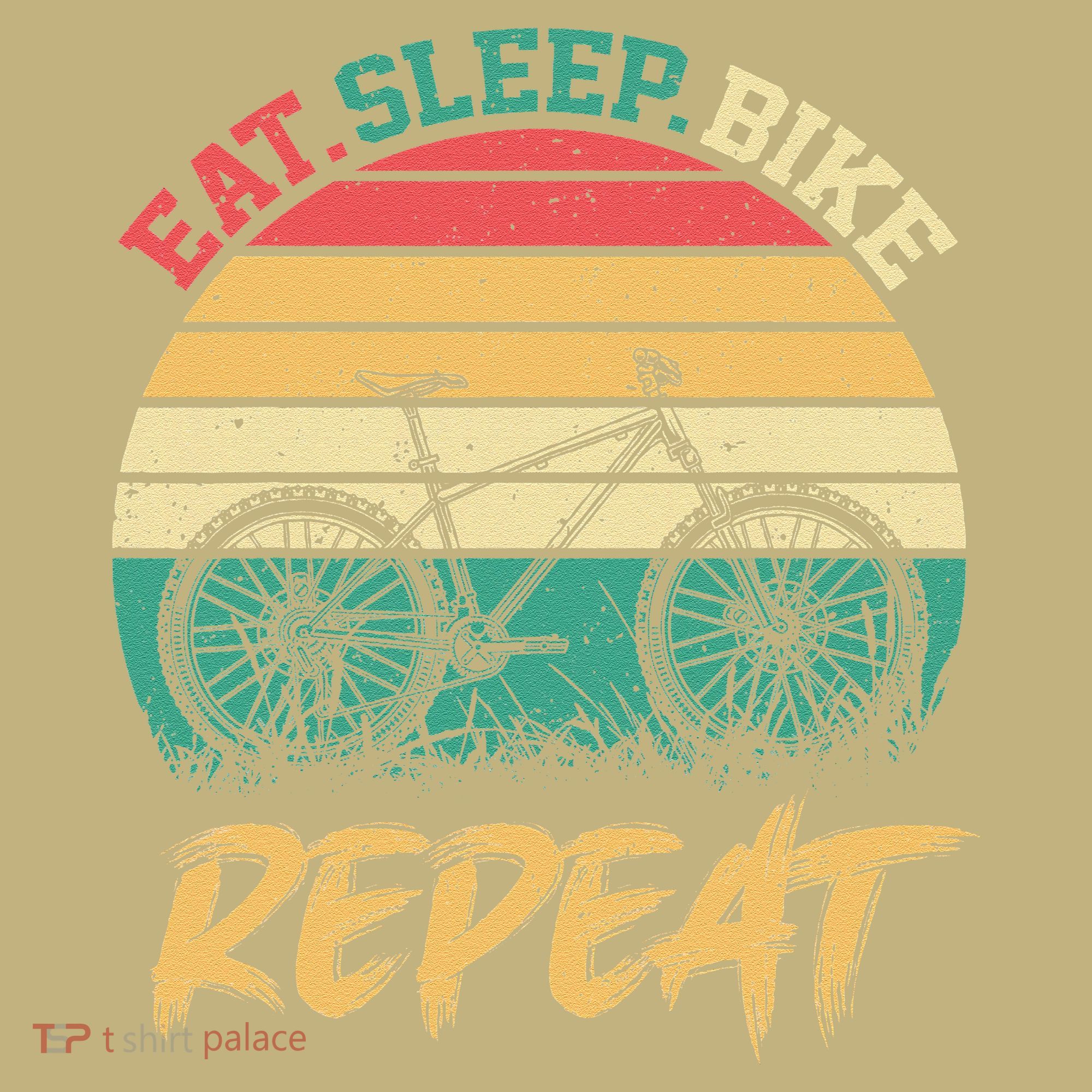 Eat Sleep Bike Repeat Cycling Cyclist Bicycling Polo