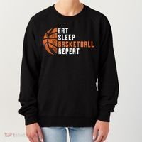 Eat Sleep Basketball Repeat Basketball Women's Sweatshirt thumb 0